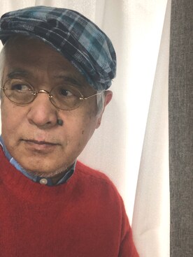 「THE SCOTCH HOUSE（スコッチハウス）のアイテム（帽子）」を使った、しまうまおじさんさん（メンズ・165cm）の冬コーディネート