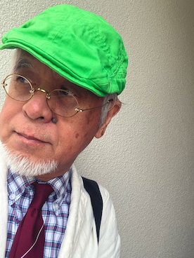 「アイテム（シャツ/ブラウス）」を使った、しまうまおじさんさん（メンズ・165cm・70代）の秋コーディネート
