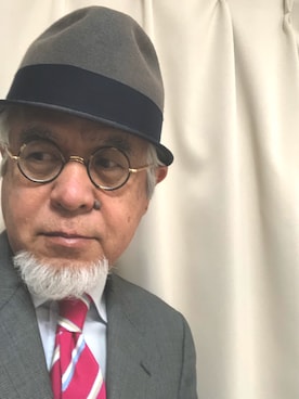 「アイテム（スーツセット）」を使った、しまうまおじさんさん（メンズ・165cm）の春コーディネート