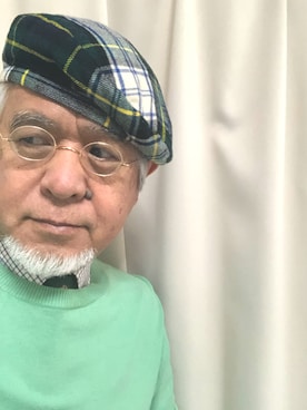 「THE SCOTCH HOUSE（スコッチハウス）のアイテム（帽子）」を使った、しまうまおじさんさん（メンズ・165cm）の冬コーディネート