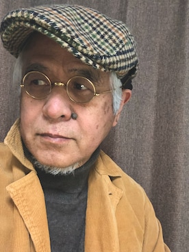「45R（フォーティファイブアール）のアイテム（カバーオール）」を使った、しまうまおじさんさん（メンズ・165cm）の冬コーディネート