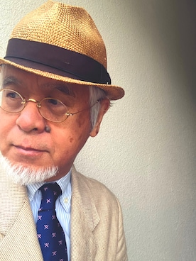 「アイテム（フォーマルスーツ/小物）」を使った、しまうまおじさんさん（メンズ・165cm）の秋コーディネート