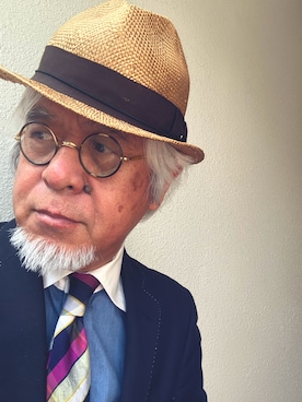 「アイテム（ドレスシューズ）」を使った、しまうまおじさんさん（メンズ・165cm・70代）の夏コーディネート