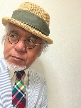「アイテム（フォーマルスーツ/小物）」を使った、しまうまおじさんさん（メンズ・165cm）の夏コーディネート