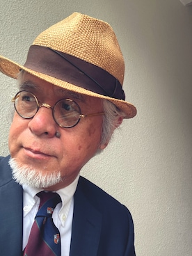 「アイテム（テーラードジャケット）」を使った、しまうまおじさんさん（メンズ・165cm・70代）の夏コーディネート
