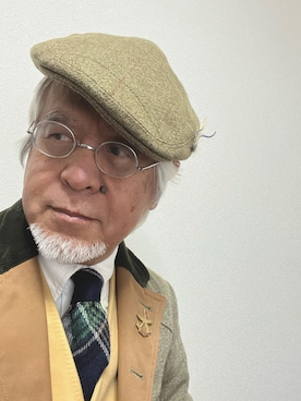 「FRANKLIN TAILORED（フランクリンテーラード）のアイテム（シャツ/ブラウス、ホワイト系）」を使った、しまうまおじさんさん（メンズ・165cm）の春コーディネート