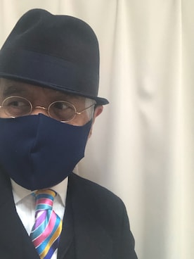 「BLUE BLUE（ブルーブルー）のアイテム（トップス）」を使った、しまうまおじさんさん（メンズ・165cm）の冬コーディネート