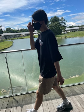 「MYne（マイン）のアイテム（トップス）」を使った、マオさん（メンズ・175cm）の秋コーディネート