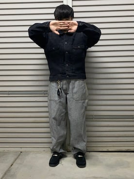 「BARRYのアイテム」を使った、yoshikiさん（メンズ・169cm）の冬コーディネート