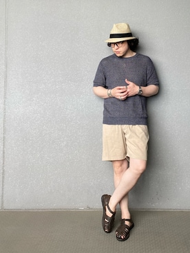 「EDER（エダー）のアイテム」を使った、bdyoshiさん（メンズ・167cm）の夏コーディネート