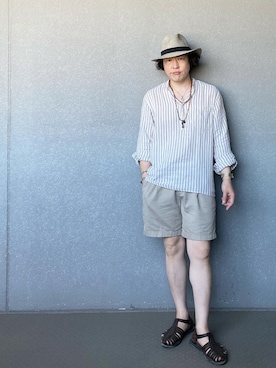 「EDER（エダー）のアイテム」を使った、bdyoshiさん（メンズ・167cm）の夏コーディネート