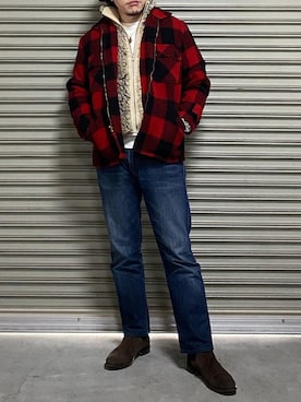 「アイテム（ブルゾン）」を使った、bdyoshiさん（メンズ・167cm・40代）の冬コーディネート