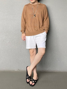 「サマーニット」｜bdyoshiさん（メンズ・167cm・40代）の秋コーディネート