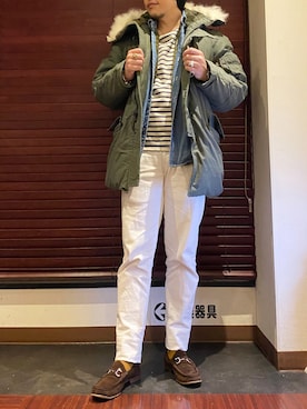 「空軍」｜bdyoshiさん（メンズ・167cm）の冬コーディネート