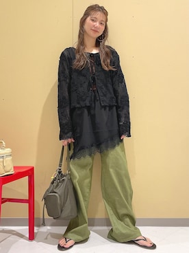 「SOMETHING（サムシング）のアイテム」を使った、iwarisa_right_onさん（レディース・155cm）の夏コーディネート