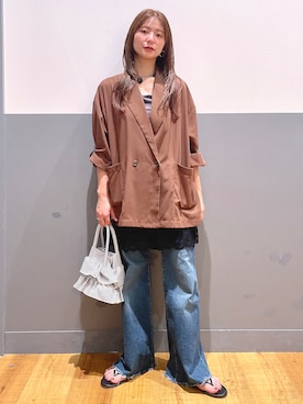 「HONEYSUCKLE ROSE（ハニーサックルローズ）のアイテム」を使った、iwarisa_right_onさん（レディース・155cm）の夏コーディネート