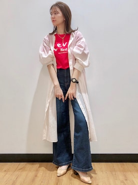 「シャツワンピ」｜iwarisa_right_onさん（レディース・155cm）の夏コーディネート