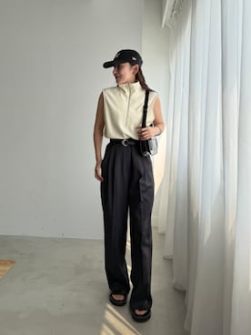 「STYLE DELI（スタイルデリ）のアイテム（トップス）」を使った、STYELEDELIさん（レディース・158cm）の夏コーディネート