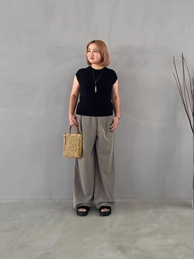 「STYLE DELI（スタイルデリ）のアイテム（トップス）」を使った、STYELEDELIさん（レディース・163cm）の夏コーディネート