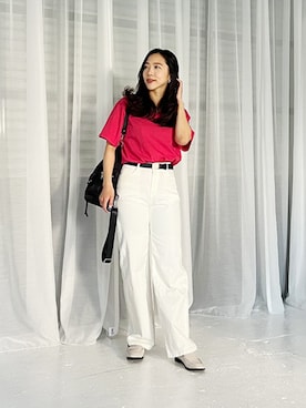 「STYLE DELI（スタイルデリ）のアイテム（パンツ）」を使った、STYELEDELIさん（レディース・157cm）の春コーディネート