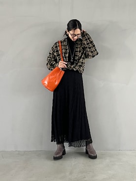 「STYLE DELI（スタイルデリ）のアイテム」を使った、STYELEDELIさん（レディース・157cm）の秋コーディネート