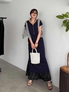 「STYLE DELI（スタイルデリ）のアイテム（スカート）」を使った、STYELEDELIさん（レディース・169cm）の春コーディネート
