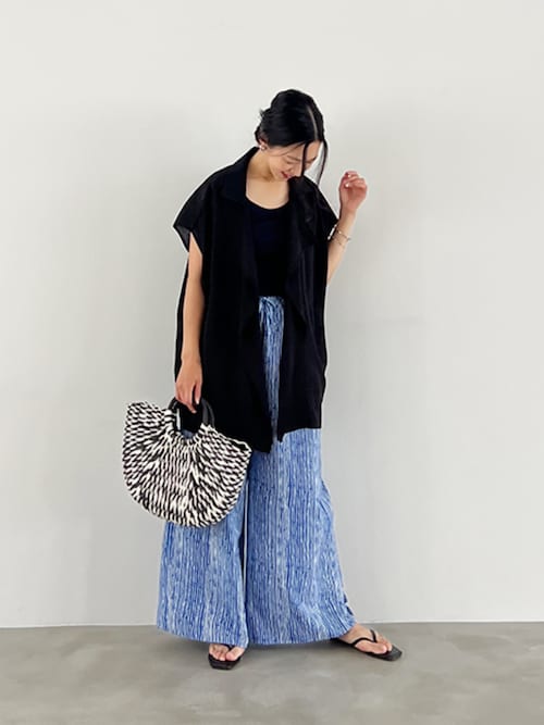 デザインストライプ柄リラックスパンツ（その他パンツ）｜STYLE