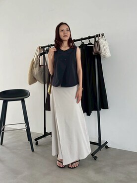 「STYLE DELI（スタイルデリ）のアイテム（スカート）」を使った、STYELEDELIさん（レディース・164cm）の夏コーディネート