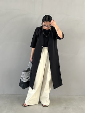 「STYLE DELI（スタイルデリ）のアイテム（トップス）」を使った、STYELEDELIさん（レディース・157cm）の夏コーディネート