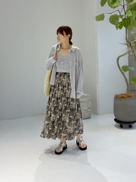 「STYLE DELI（スタイルデリ）のアイテム（アクセサリー）」を使った、STYELEDELIさん（レディース・160cm）の夏コーディネート