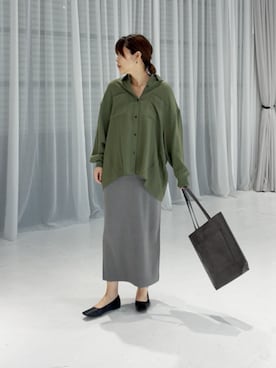 「アイテム（トートバッグ）」を使った、STYELEDELIさん（レディース・160cm）の秋コーディネート