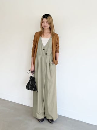 しょう❣️STYLE DELI♡スタイルデリ前合わせタックサロペット スタイルデリ STYLE DELI 【LUXE】 前合わせタックサロペット