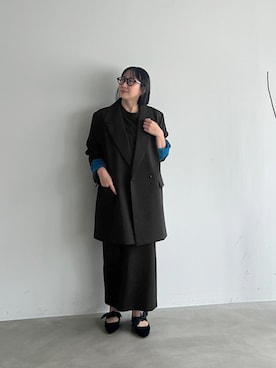 「アイテム（テーラードジャケット）」を使った、STYELEDELIさん（レディース・157cm）の夏コーディネート
