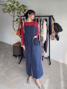 「STYLE DELI（スタイルデリ）のアイテム（ワンピース/ドレス）」を使った、STYELEDELIさん（レディース・169cm）の春コーディネート