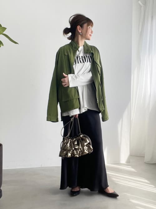 リ*ア様 d.i.a ダイヤ 美品 カーキ ミリタリージャケット 平成ギャル