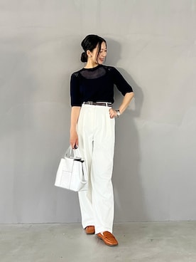「STYLE DELI（スタイルデリ）のアイテム（パンツ）」を使った、STYELEDELIさん（レディース・157cm）の春コーディネート