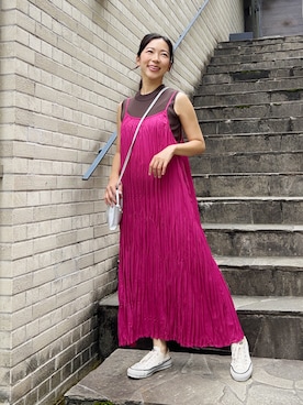 「STYLE DELI（スタイルデリ）のアイテム（ワンピース/ドレス）」を使った、STYELEDELIさん（レディース・157cm）の春コーディネート