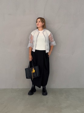 「アイテム（キーホルダー）」を使った、STYELEDELIさん（レディース・163cm）の秋コーディネート