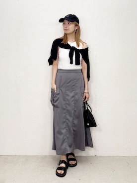 「STYLE DELI（スタイルデリ）のアイテム（トップス）」を使った、STYELEDELIさん（レディース・157cm）の春コーディネート