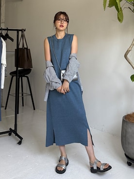 「STYLE DELI（スタイルデリ）のアイテム（ワンピース/ドレス）」を使った、STYELEDELIさん（レディース・169cm）の夏コーディネート