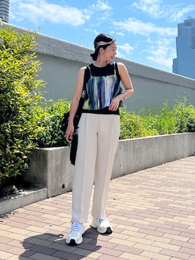 「STYLE DELI（スタイルデリ）のアイテム（パンツ）」を使った、STYELEDELIさん（レディース・157cm）の春コーディネート