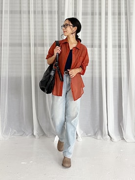 「STYLE DELI（スタイルデリ）のアイテム（トップス）」を使った、STYELEDELIさん（レディース・157cm）の秋コーディネート