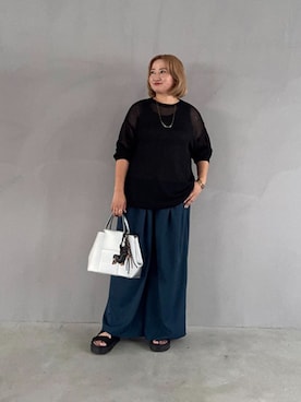 「STYLE DELI（スタイルデリ）のアイテム（パンツ）」を使った、STYELEDELIさん（レディース・163cm）の夏コーディネート