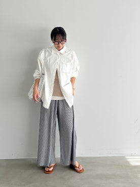 「STYLE DELI（スタイルデリ）のアイテム（パンツ）」を使った、STYELEDELIさん（レディース・157cm）の春コーディネート