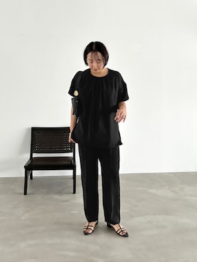 「STYLE DELI（スタイルデリ）のアイテム（パンツ）」を使った、STYELEDELIさん（レディース・157cm）の夏コーディネート