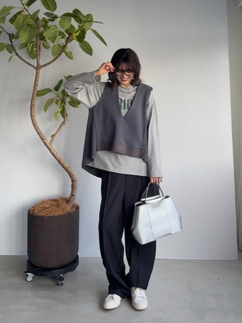 新品⭐︎スタイルデリ　【LUXE】前後差テールVネックベスト 同梱不可商品]【LUXE】前後差テールVネックベスト【一部予約