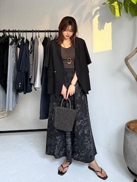 「春カラー」｜「アイテム（アクセサリー）」を使った、STYELEDELIさん（レディース・169cm）の春コーディネート