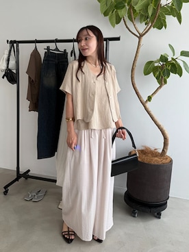 「アイテム（アンサンブル）」を使った、STYELEDELIさん（レディース・158cm）の夏コーディネート