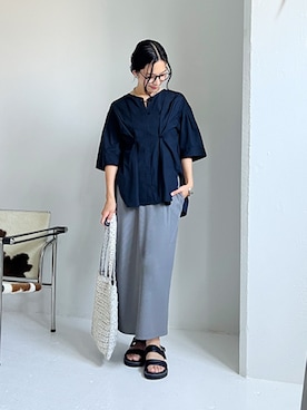 「STYLE DELI（スタイルデリ）のアイテム」を使った、STYELEDELIさん（レディース・157cm）の夏コーディネート