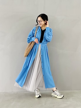 「STYLE DELI（スタイルデリ）のアイテム（ワンピース/ドレス）」を使った、STYELEDELIさん（レディース・157cm）の春コーディネート